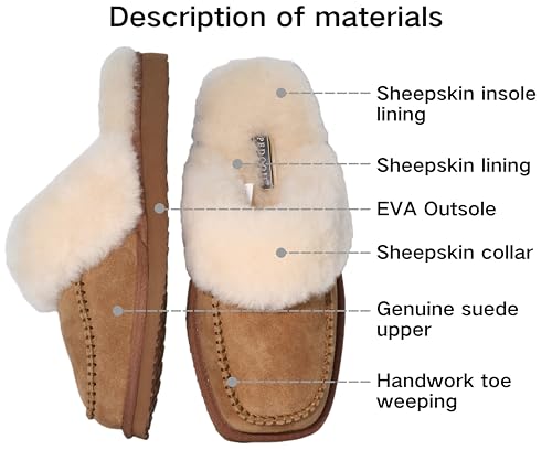 Womens Fluff Memory Foam Slippers Ladies Arch Support Warm Scuff Slippers Slip on Comfy Winter House Shoes with Non-Slip Indoor Outdoor Hard Sole2