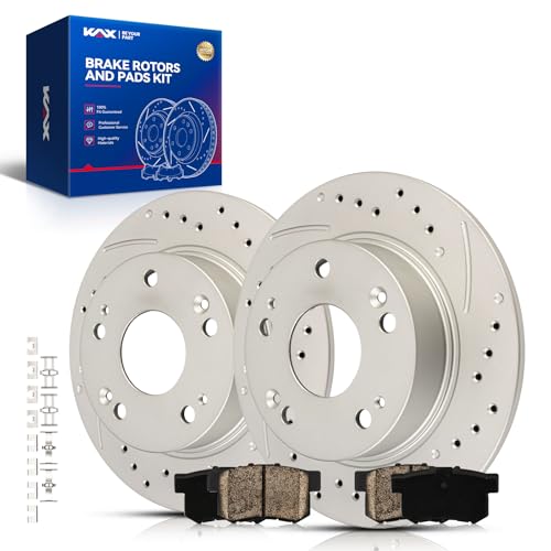 Image of KAX Rear Brake Kit Fits Honda Accord 2003-2007, Acura TSX 2004-2008