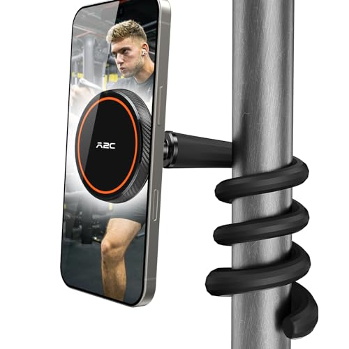 A2C Flexible Gooseneck Phone Holder for iPhone Mag safe, Long Arm Gym Magnetic Phone Holder for Treadmill Peloton, Portable Fitness Home Gym Accessory for 4.0''-7.0'' Smartphones A2C Flexible Gooseneck Phone Holder for iPhone Mag safe, Long Arm Gym Magnetic Phone Holder for Treadmill Peloton, Portable Fitness Home Gym Accessory for 4.0''-7.0'' Smartphones