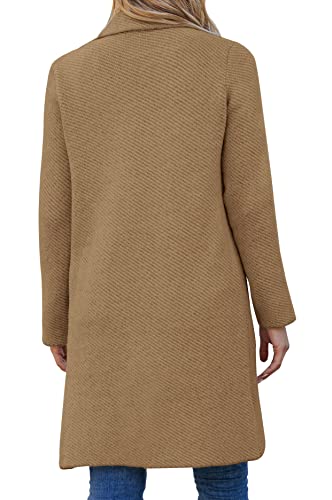 Womens Open Front Knit Cardigans Long Sleeve Casual Button Down Sweater Coat with Pockets4