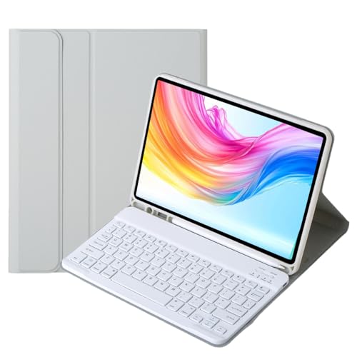 Funda teclado para Samsung Galaxy Tab A11+ de 11 pulgadas cubierta magnética QWERTY gris