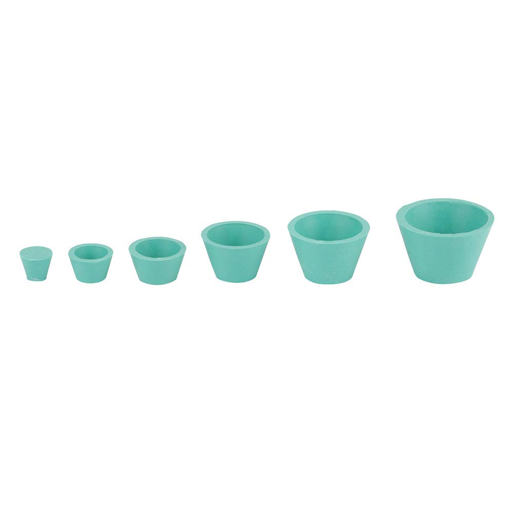 Buchner Trichterflasche Adapter Set Silikon Trichterhalter Kit Filteradapter Kegel Gummi Grün 9 Größen