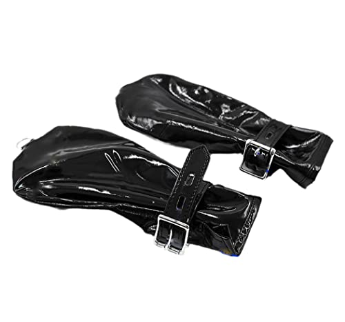 Gants noirs en simili cuir confortables pour manipuler vos accessoires