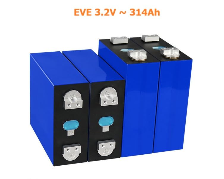 Image of Prismatic Cells 3.2V, 314Ah, for DIY LiFePO4 Battery Pack Making 12V, 314Ah [4 Piece], EVE A-Grade 6000+ Duty Cycle,IR-0.25 Milli Ohms BIS Approved, for Solar, Inverter, UPS, EV.
