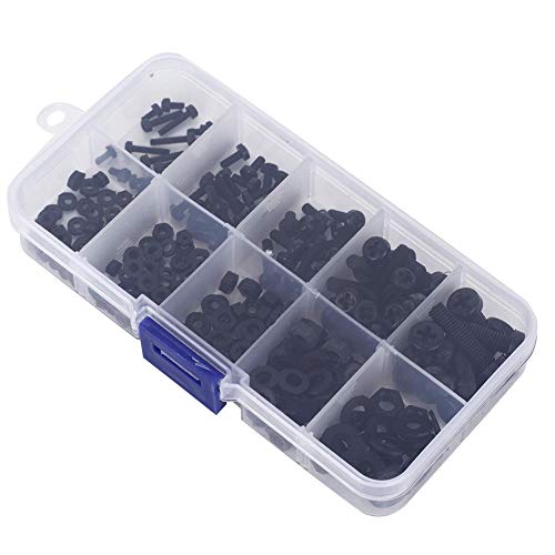 270Pcs M2/M2.5/M3/M4/M5 Nylon Screw Nut Washer Kit - Image 3