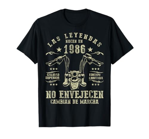 Las Leyendas Nacen En 1986 No envejecen Moto Hombre Motero Camiseta Las Leyendas Nacen En 1986 No envejecen Moto Hombre Motero Camiseta