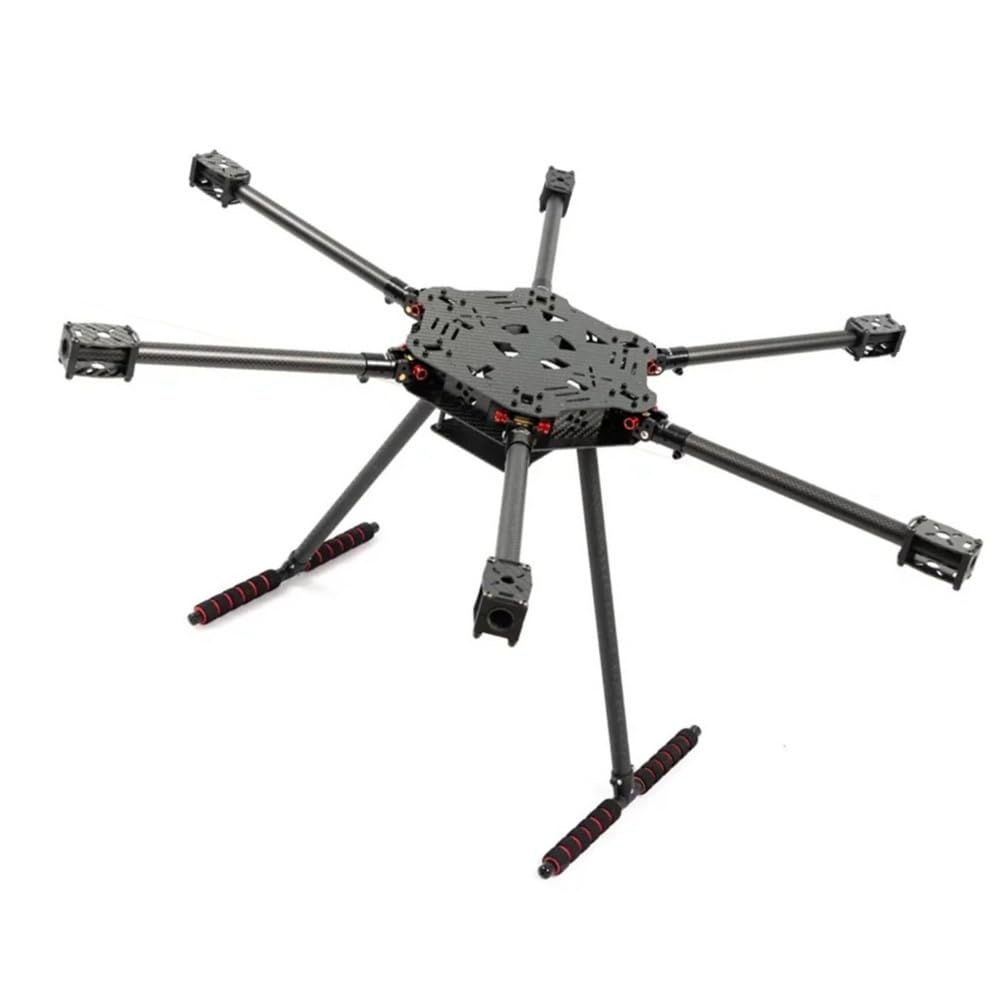F850 Hexa-Rotor Kit De Marco De Fibra De Carbono Tren De Aterrizaje for Drones RC FPV(Unfoldable 850mm)