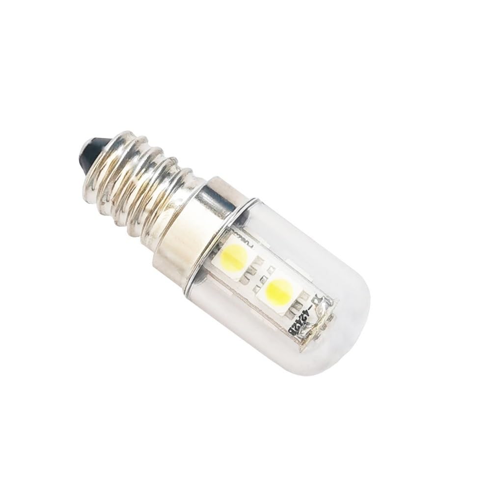 Illuminazione KJXP, Confezione da 50 lampadine LED a mais AC220V T18S 1W E12/E14/E17 for frigorifero(Cold white,E17)