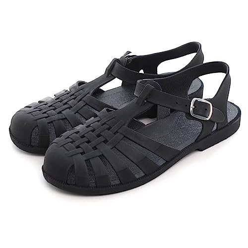 Image of Hee grand Crystal Jelly Heel Sandals for Women Summer Beach Jelly Shoes