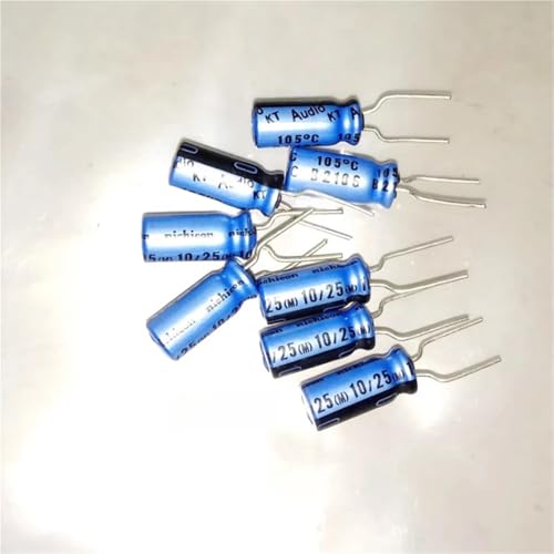 Condensateurs audiophiles 25V 10uF 105°C miniatures pour circuits audio