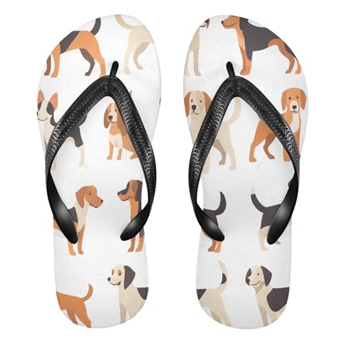CEBUGI Unisex Flip Flop -Flat Sandal -NonSlip Couple Slippers -Natural Rubber Foam Soles Ultimate Comfort and Durability for Indoor Outdoor|Dogs