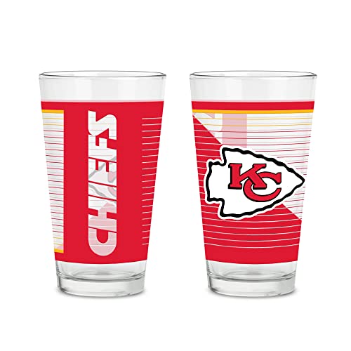 Rico Industries NFL Football Kansas City Chiefs 16 oz Pint