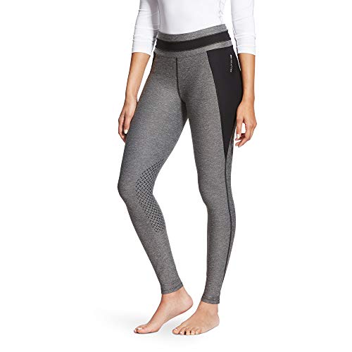 ARIAT Women's Freja Knee Patch Grip Tight Charcoal Heather Size Small