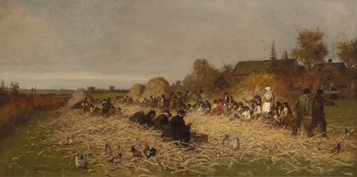 Cuadro de Nantucket por Eastman Johnson para un dormitorio acogedor de 60x90cm