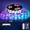 Aclorol RGB Smart IC LED Strip Lights 100FT 1 Roll Outdoor Led Light Strip Waterproof IP67 24V Multi Color Chasing Effect LED Flex Lights Music Sync for Bedroom Living Room Party Cabinet Decor 30M