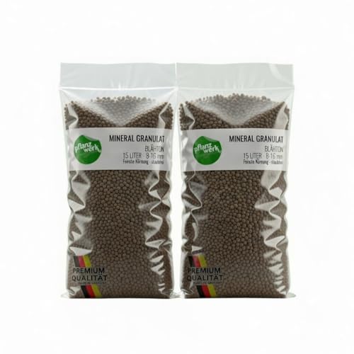 Pflanzwerk® Pflanzkübel Pflanzton Mineral Granulat 30l *MINERALISCHER BLÄHTON* *8/16 KÖRNUNG* *PERFEKTE Drainage* *QUALITÄTSWARE*