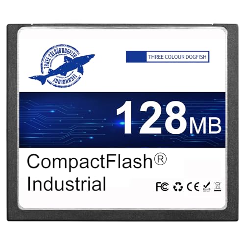 Dogfish compact Flash Speicherkarte 128MB Hochleistungsfähige Industrie CF Typ I Karte FAT16 für Industrieausrüstung und Vintage-Digitalkameras