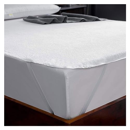 Protège matelas imperméable alèse coton 180x200 drap housse blanc
