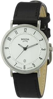 Boccia Damen-Armbanduhr Mit Lederarmband Dress 3296-01