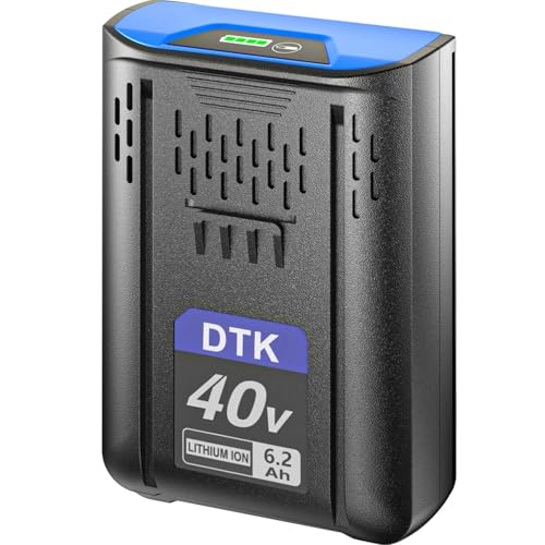 DTK Upgraded Replacement for Kobalt 40V Battery MAX 6200mAh KPM1040A-03 KM-1640-06 KM 4040-06 Cordless Power Tool Batteries