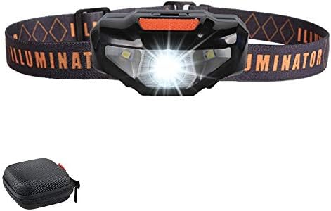 COSOOS LED Headlamp Flashlight with Carrying Case, Head Lamp,Waterproof Running Headlamp,Bright Headlight for Adults,Kids,Camping,Jogging,Reading,Runner,Only 1.6oz/48g(NO AA Battery)