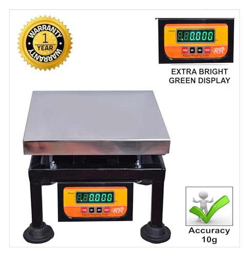 Image of GRAMTECHNOLOGY 200 kg Weight Machine for Shop, Weighing Scale for Fruit Shop, Grocery Store, Factory Digital computer kanda 61 (200kg F /B)