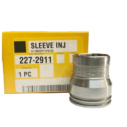 6Pcs Injector Sleeve with O-Ring 227-2911 2272911 CA2272911 Fikowjs Compatible for CAT 3126 3126E 3126B C15 C7 Excavator 322C 325C 325CL Engine 953C 963C Track Type Loader