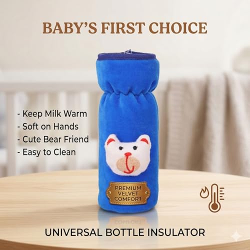 Image of Y.GOYAL&CO. Stainless Steel Baby Feeding Bottle 250ml with Silicone Nipples and Cleaning Brush, BPA Free, Anti Colic Valve, Wide Neck for Newborns Babies, Infants, and Toddlers (PK-8-GRY)