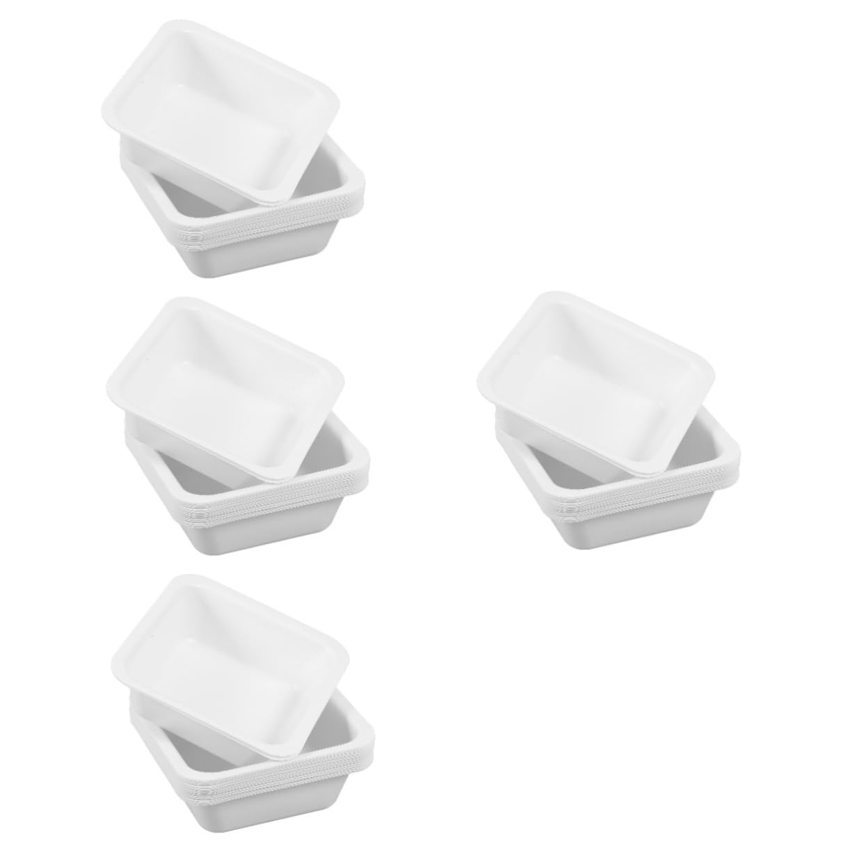 iplusmile 80 pièces plateaux de pesée carrés pour laboratoire - 8