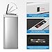 Stainless Steel Automatic Trash Can - 13.2 Gallon Motion Sensor Garbage Can with Soft Close Lid for Kitchen/Home Office (Silver)