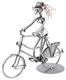 jedes Stück ein Unikat Schraubenmännchen Fahrrad I Frau auf Rad I Handarbeit I Geschenkidee I Metallfigur I Metallmännchen I Stahlfigur I Schraubenmännle