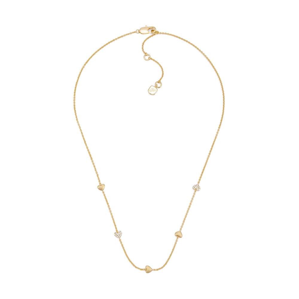 Fossil Sutton JA7298710 - Collar de latón dorado para mujer