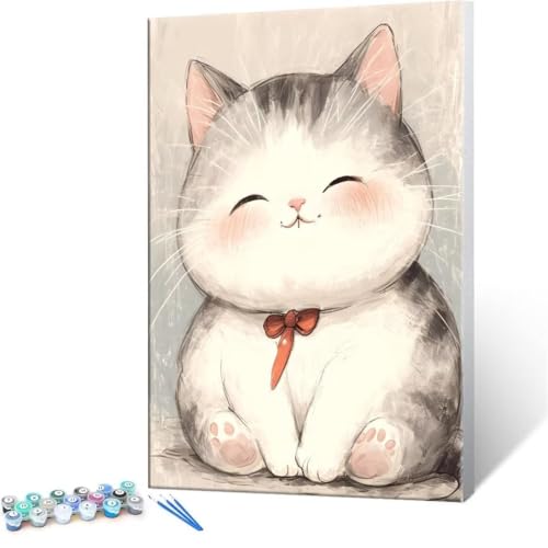 DIY G 킢 L Paint by Numbers hG Lbg l ʂ肦 q̗phGLoXNtg LoXA[g uVƃANG̋, CeA rO, ւ̃Mtg 20x30cm (t