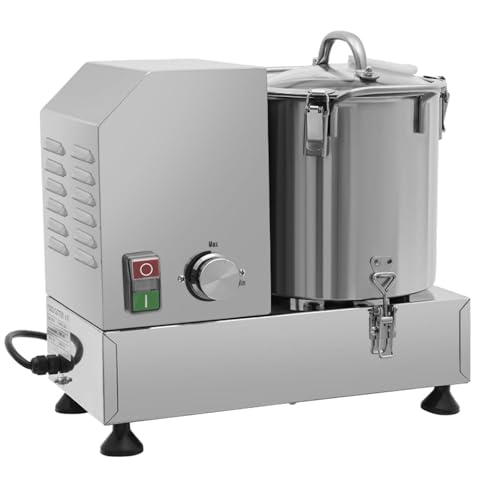 Procesador de alimentos profesional, licuadora comercial de carne y verduras, trituradora de alimentos de acero inoxidable, cortadora eléctrica de alimentos para frutas, verduras, granos y ajo.,15L