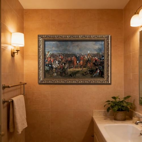 Bataille de Waterloo impression sur toile - Cadre déco murale bureau - 6