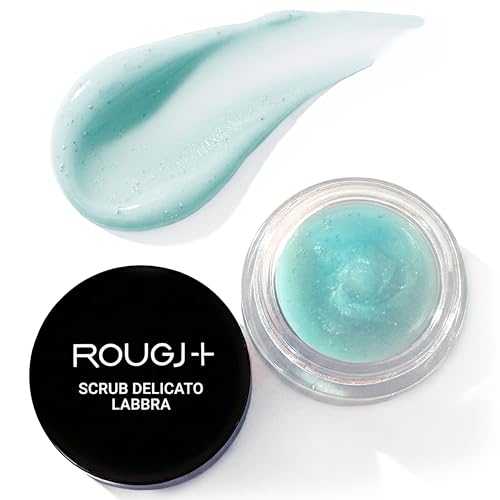 ROUGJ Scrub Labbra Biscotto Esfoliante Delicato 10 ML per labbra lisce e vellutate con formula levigante con lip scrub naturale a base di polveri minerali per una pelle morbida e levigata