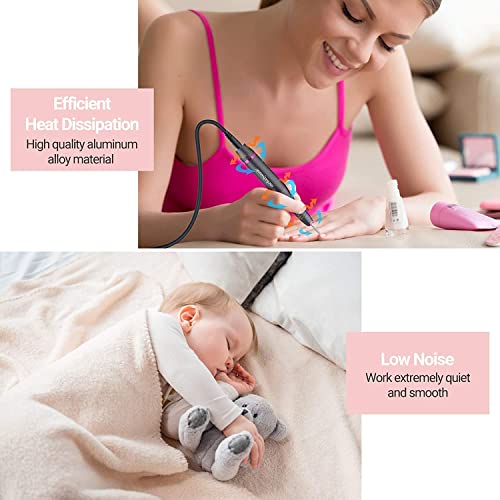Melodysusie 05-06-001-019903 Electric Nail Drill Kit,Pc150C Portable Electric Nail File Set thumb #2
