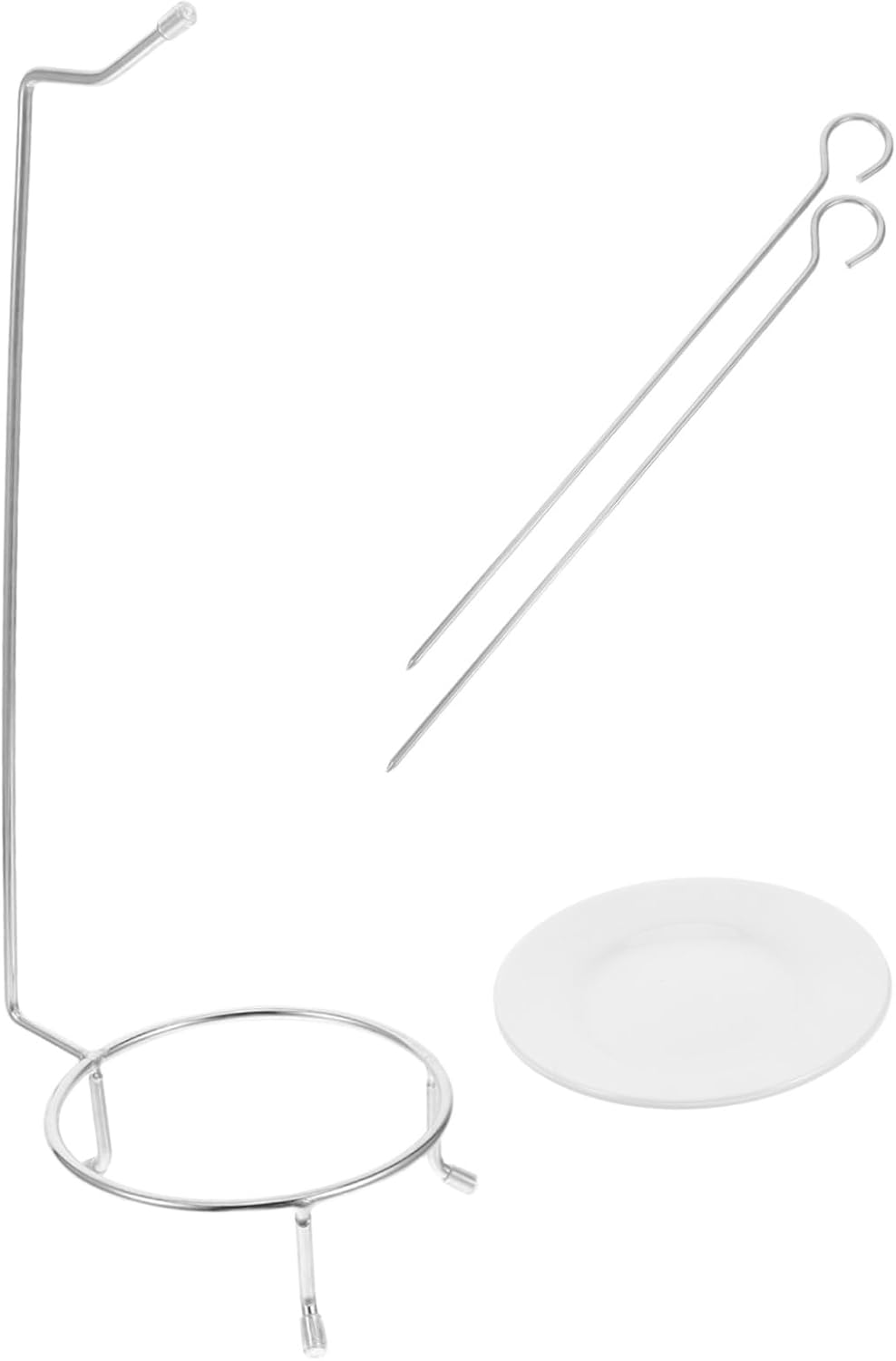 Stainless Steel Bbq Skewer Holder Kebab Rack Metal Grilling Tool Rack for Outdoor Camping and Barbecue