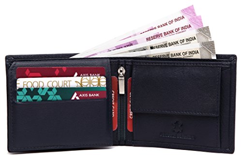 Image of WildHorn Blue Leather Men's Wallet (699710)