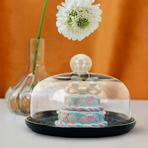 Présentoir à gâteau cloche en verre pour protéger et servir vos desserts - 5