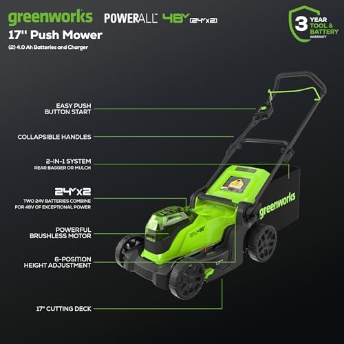 Greenworks Lawn Mower - Thumbnail 5