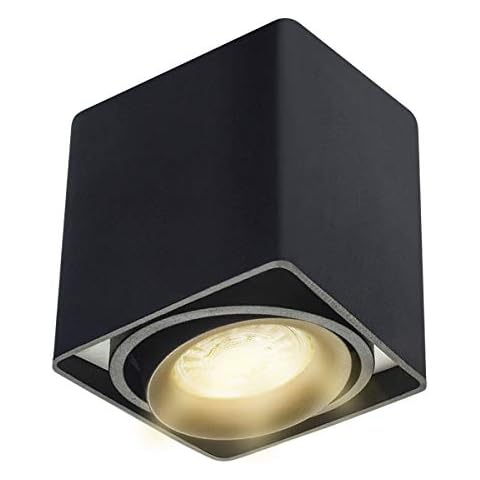 Budbuddy LED Aufbaustrahler Aufbauleuchten Aufputz Deckenlampe Deckenleuchten GU10 Fassung 230V Strahler Spotlight Downlight Ceiling light Cover