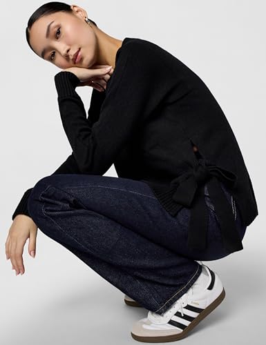 Image of Rent The Runway Pre-Loved Black Tie Side Sweater