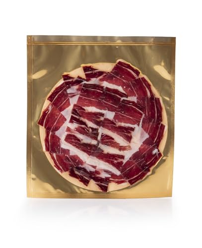 100% iberischer Eichelschinken Schulter - 100g Schinkenscheiben - Iberico Schinken Schulter Pata Negra - Spanische Schinkenschulter - Vakuum verpackt - Paleta 100% Jamon Iberico de Bellota