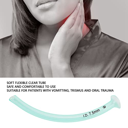 Nasal Pharyngeal Duct Nasopharyngeal Airway Tube, Nasopharyngeal Airway Respiration Flow Meters Nasal Oral Airway Duct Oral Tube Green (7.5#) #TOP1