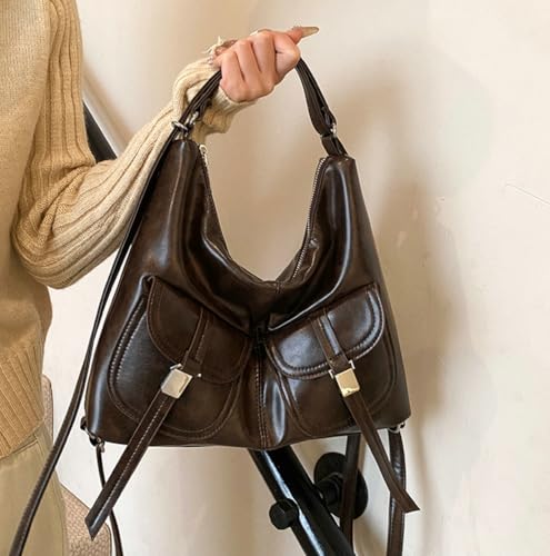 Shoulder Bag for Women Large Capacity PU Leather Top Handle Purse Women's Handbags Hobo Bags Work Tote Bag 20253