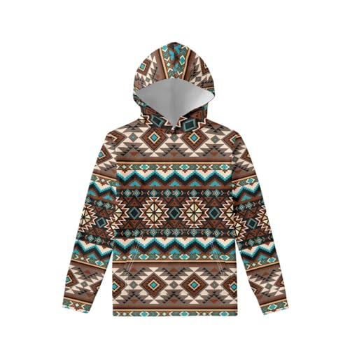 SEANATIVE Kids Hoodies for Girls Boys Athletic Hoodies Oversized Graphic Sweatshirt with Front Pocket