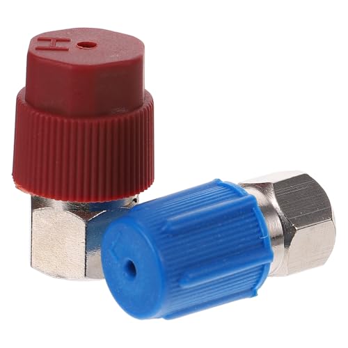 TOBBOMEY Internal Thread to 1/4 SAE Quick Coupler Adapter for Car Air Conditioning Hose Fitting, Manifold Port Connector for High Low Pressure Systems