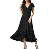 Black Formal Dresses for Women Gowns Evening Party Cocktail Dress,Women Formal Party Dress,V Neck Wedding Guest Dresses.