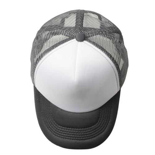 Image of TZ Promise Men Women Foam Trucker Hat Mesh Cap Solid Colors Lightweight with Adjustable Snapback Collection